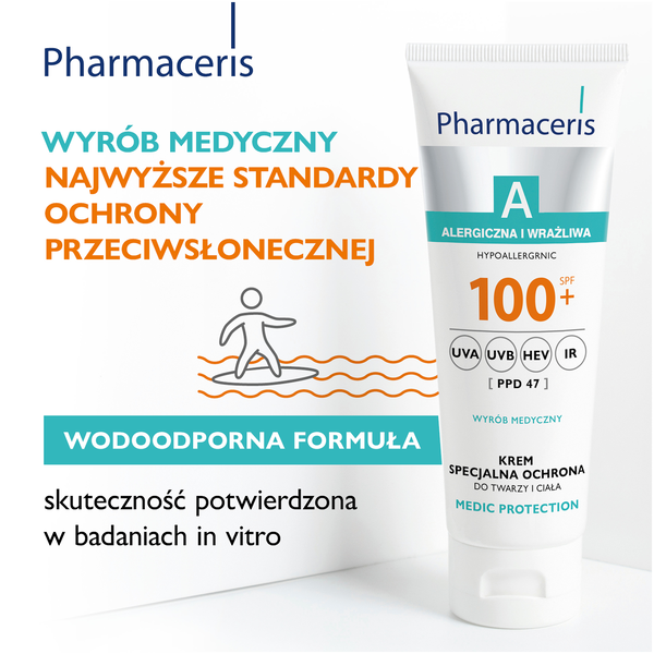 Крем для лица SPF100 PHARMACERIS Медицинское изделие: специальная защита для лица и тела +, A medic protection — фото 4