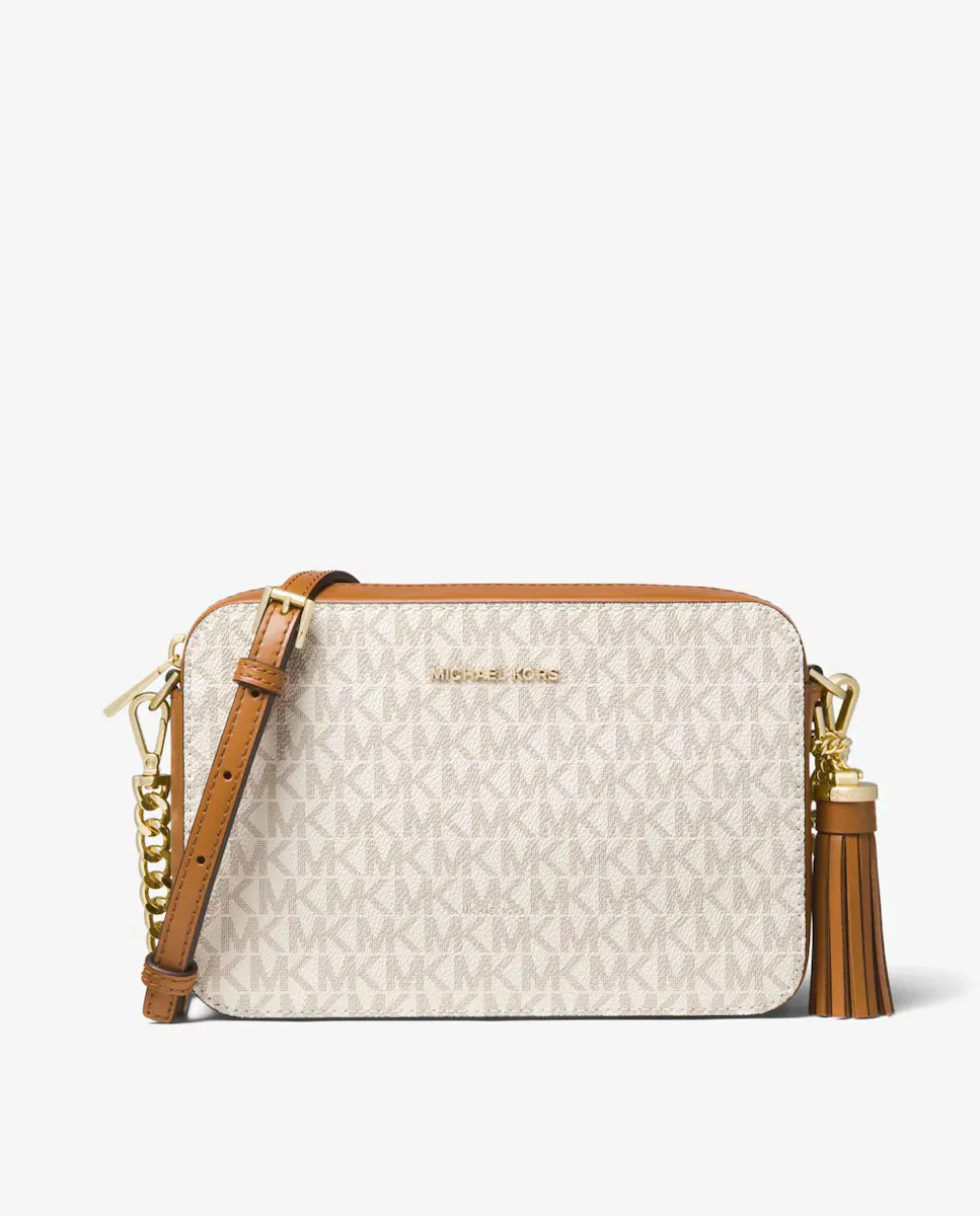 

Женская сумка через плечо Ginny с логотипом Michael Michael Kors, цвет Natural