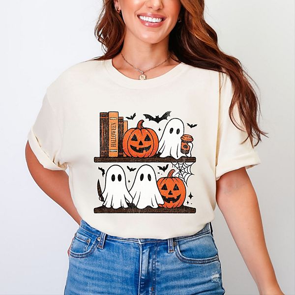 

Футболка с принтом в виде книжных призраков на Хэллоуин Simply Sage Market, Ivory, Зеленый, Футболка с принтом в виде книжных призраков на Хэллоуин Simply Sage Market, Ivory