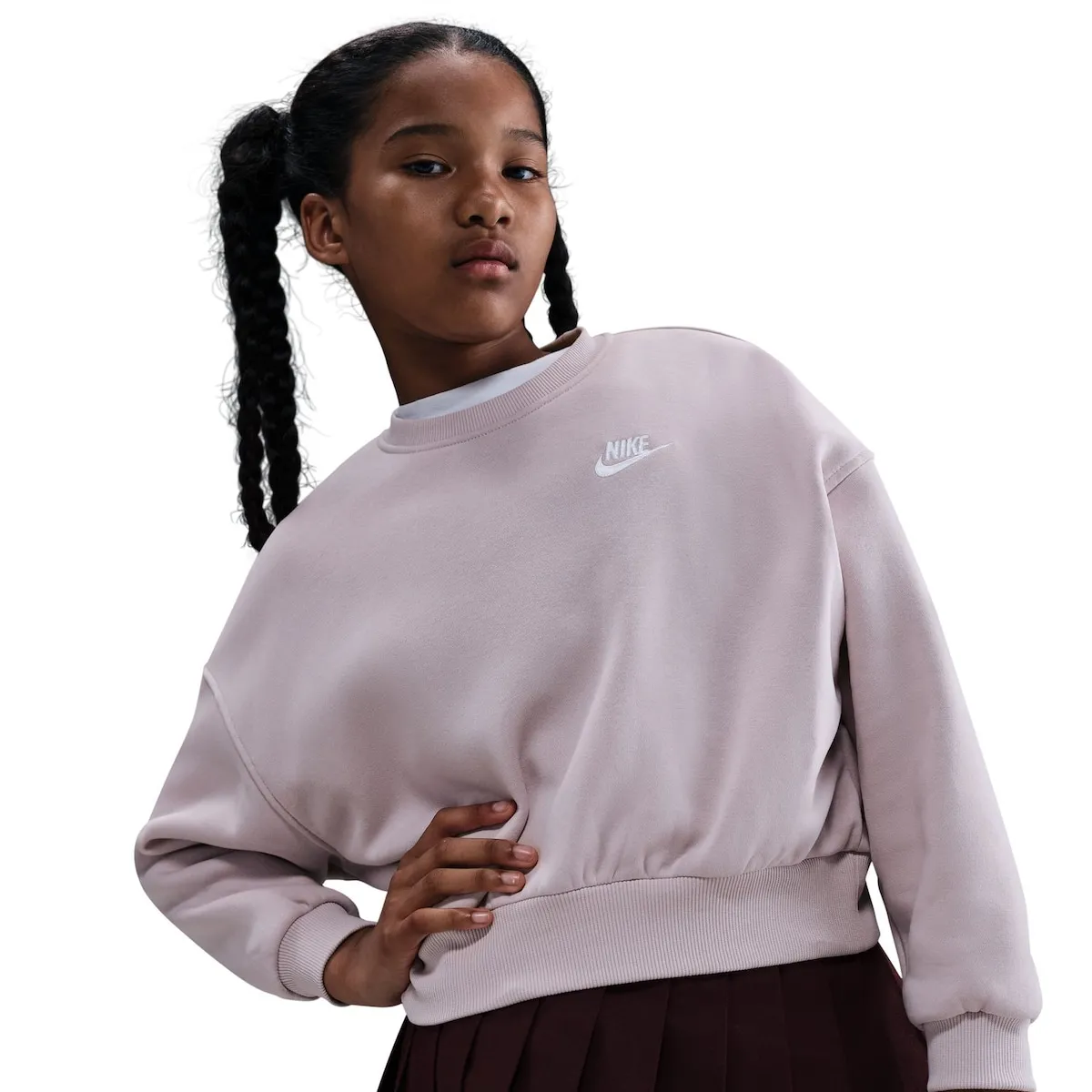 Детская толстовка Sportswear Club Fleece Nike, серый — фото 3