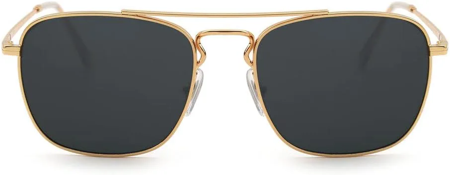 

Модные солнцезащитные очки с линзами для мужчин и женщин, квадратной оправы, металлическая рама, защита от ультрафиолета UV400, SUN706 Generic, Clx0021 C2