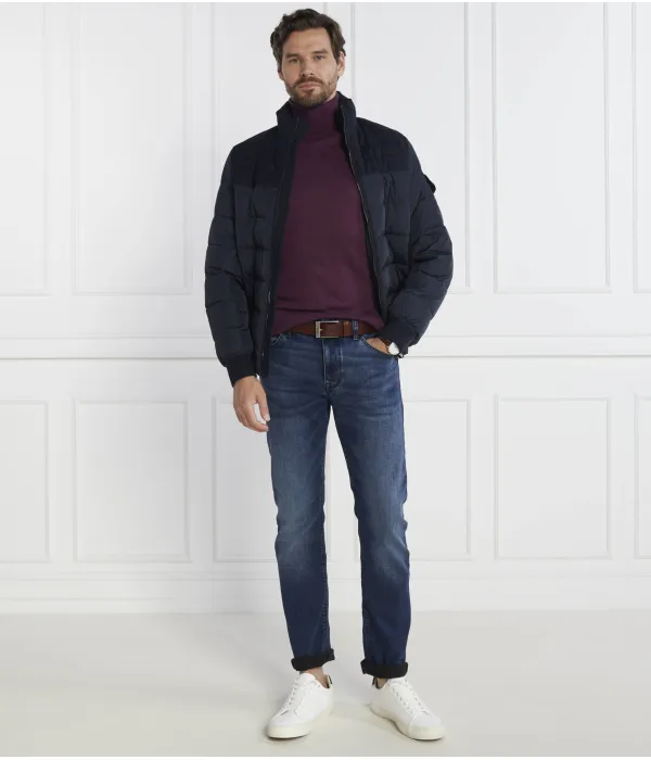 Wełniany водолазка Slim fit Calvin Klein, фиолетовый — фото 2