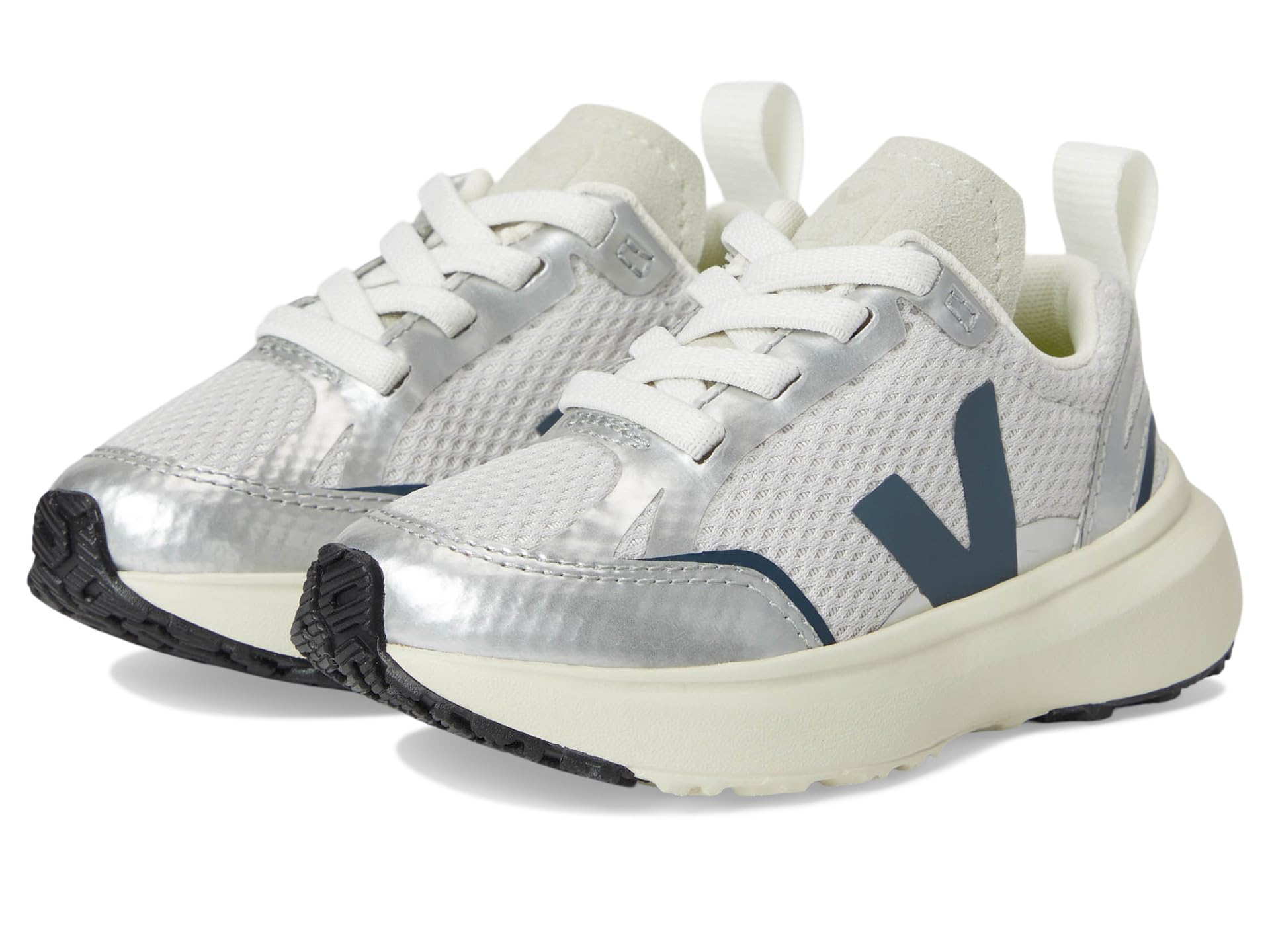 

Кроссовки VEJA Kids Small Canary Light Alveomesh, цвет Light Grey/California/Silver