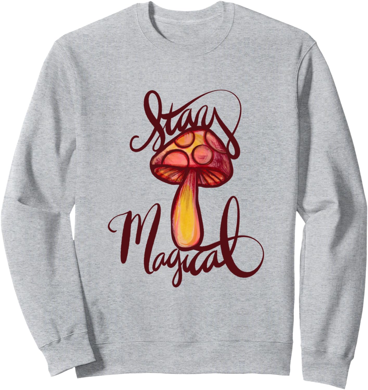 

Толстовка с изображением грибов Mushroom Snugg, серый