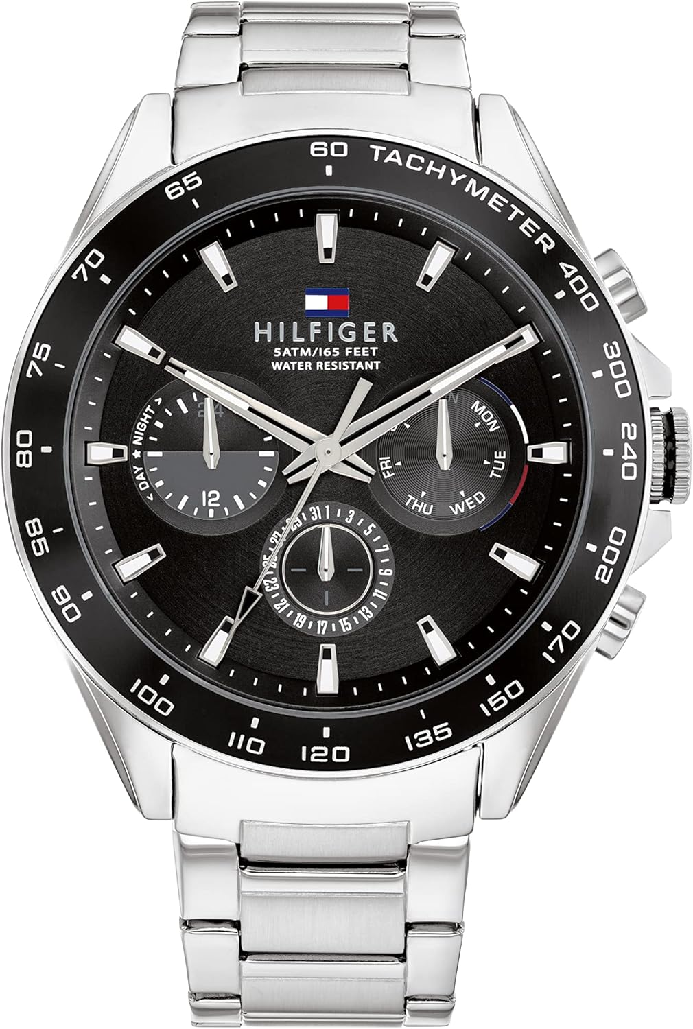 

Мужские кварцевые часы Tommy Hilfiger из нержавеющей стали, Black