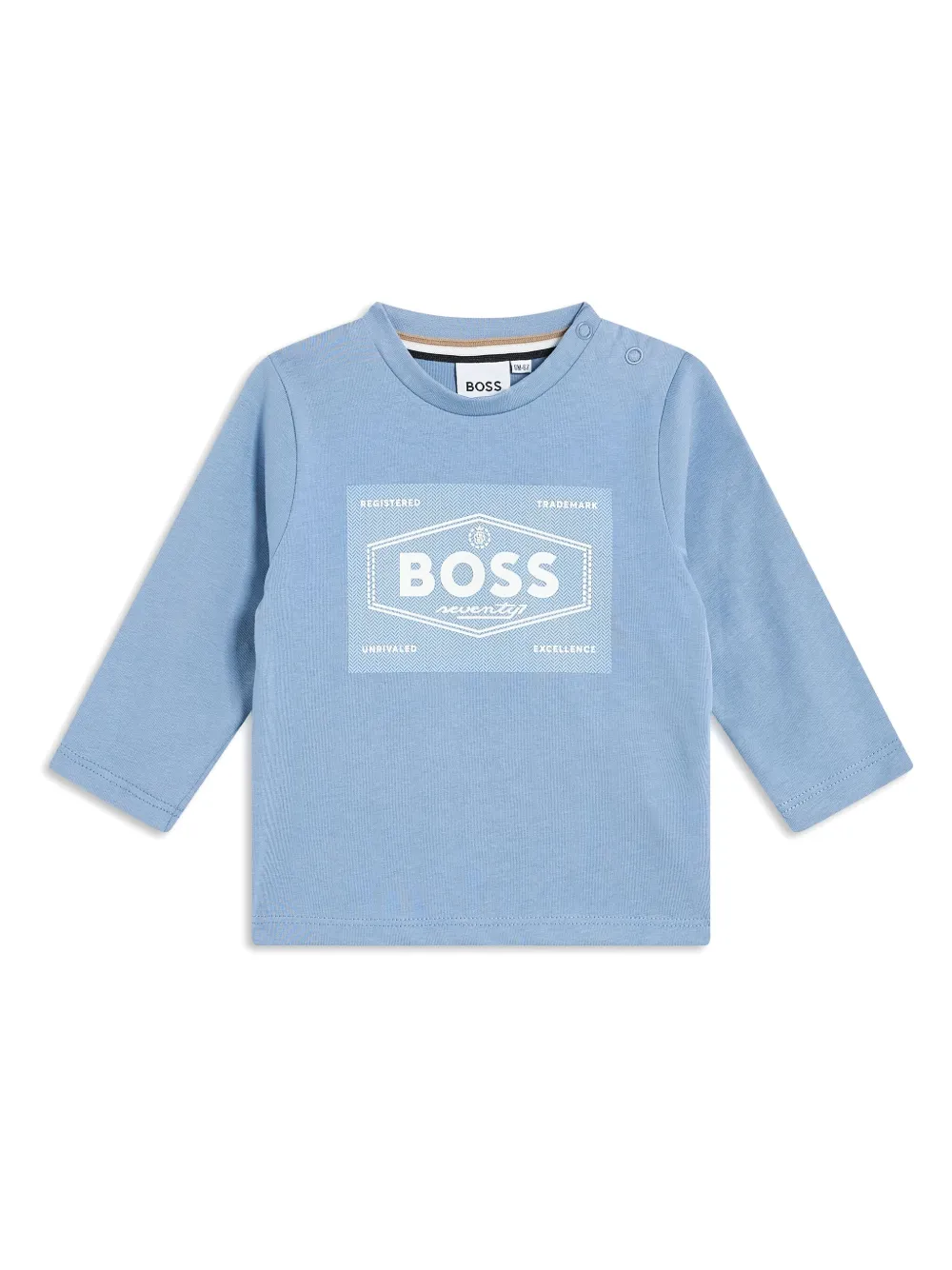 

Футболка с логотипом BOSS Kidswear, синий