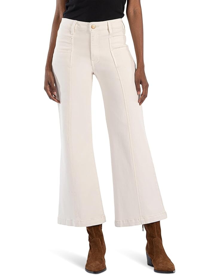 

Джинсы KUT from the Kloth Meg High Rise Wide Leg Double Frt Pockets Wide Hem, экрю
