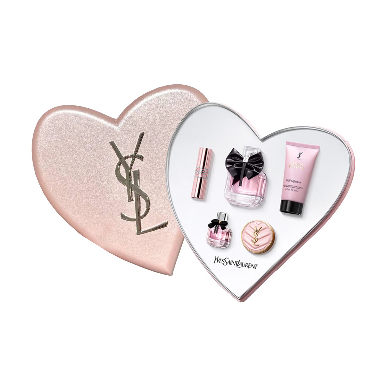 

Paris Limited Reverse The Paris Limited подарочный набор парфюмерии и макияжа парфюм EDP 50ml+3.1g+7.5ml+5g+50ml SAINT LAURENT, 50ml Perfume+3.1g Lip Balm+7.5ml Perfume+5g Air Cushion+50ml Body Lotion