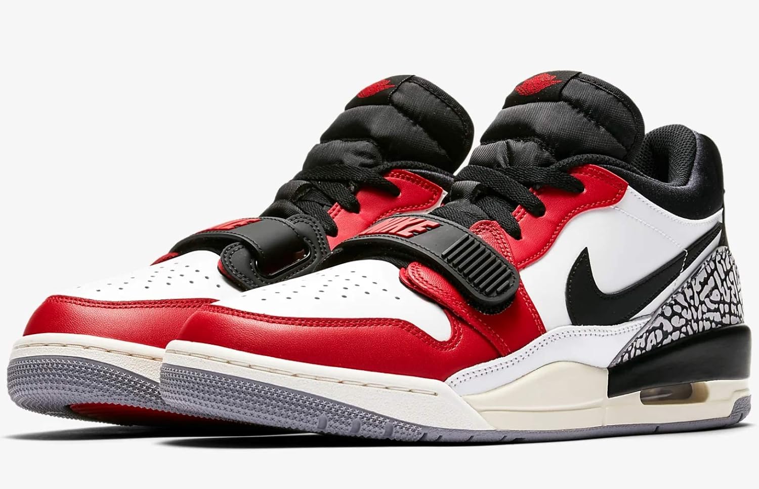 Мужские кроссовки Jordan Air Legacy 312 Low Nike, черный/красный/серый/темно-красный — фото 2