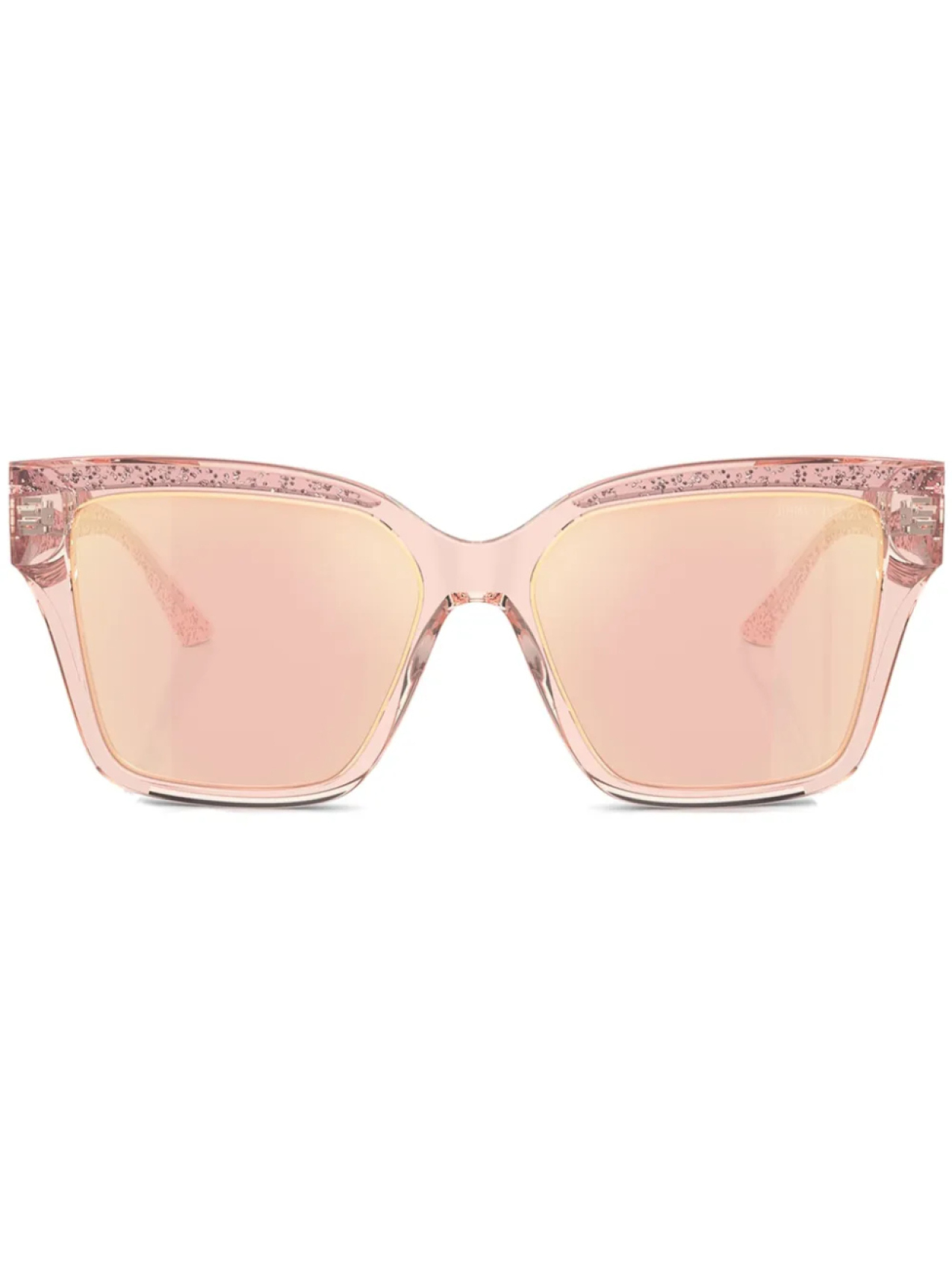 

Jimmy Choo Eyewear солнцезащитные очки в квадратной оправе, розовый