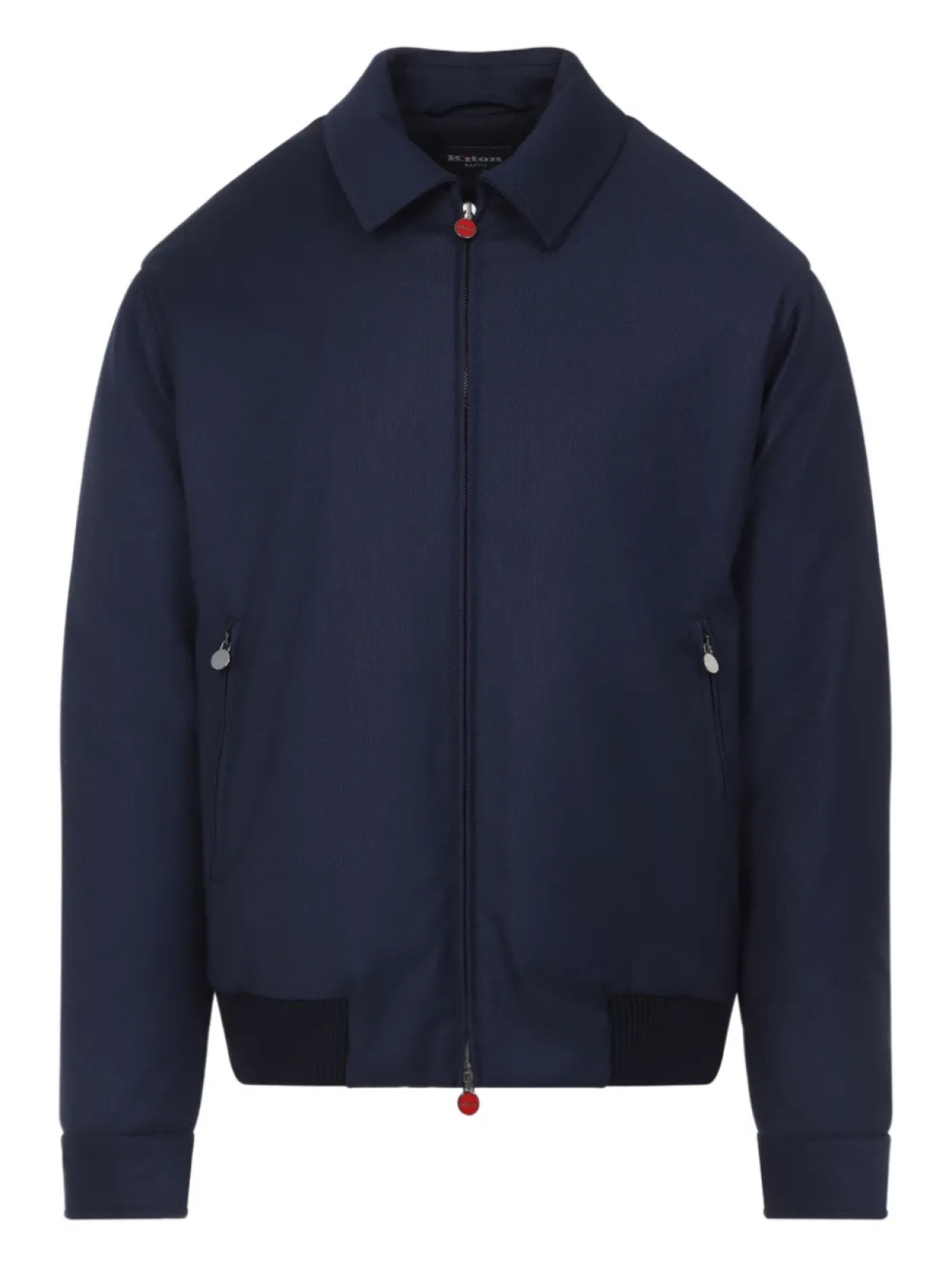 

Шерстяная куртка Kiton на молнии, синий
