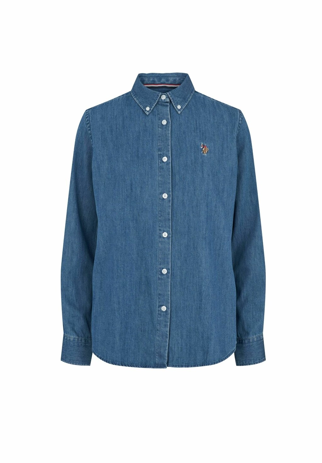 

Блузка на пуговицах BENE U.S. Polo Assn., синий деним