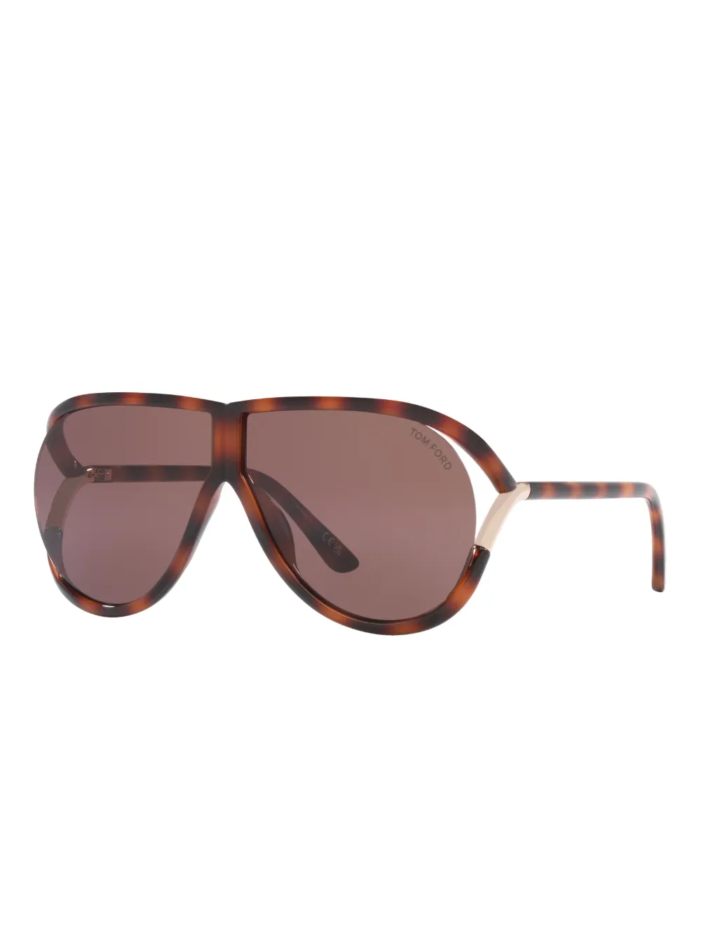 Солнцезащитные очки-пилоты TR001938 Tom Ford, зеленый — фото 2