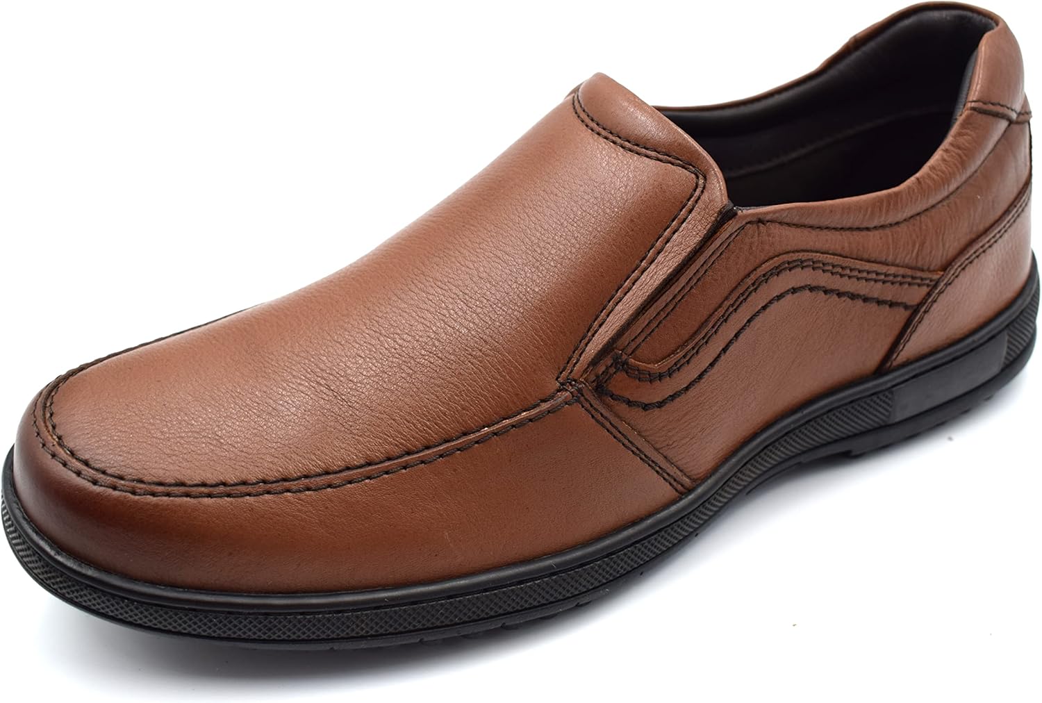 

Мужские повседневные лоферы без шнурков Nekta /Ke'Nekt/, Tan