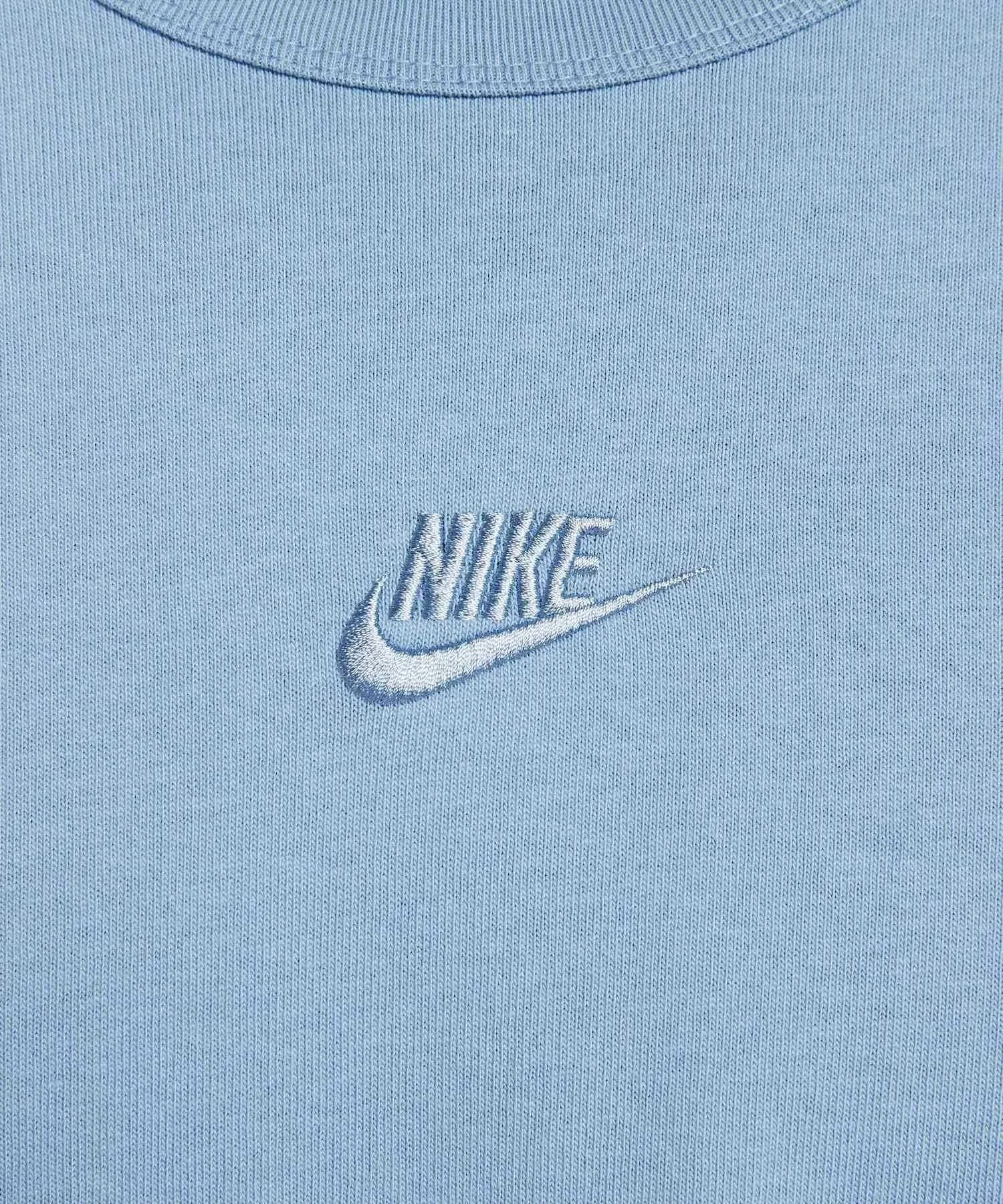 Мужская футболка NIKE Sportswear Premium Essentials с длинным рукавом IH1128-486, тёмно-синяя — фото 4