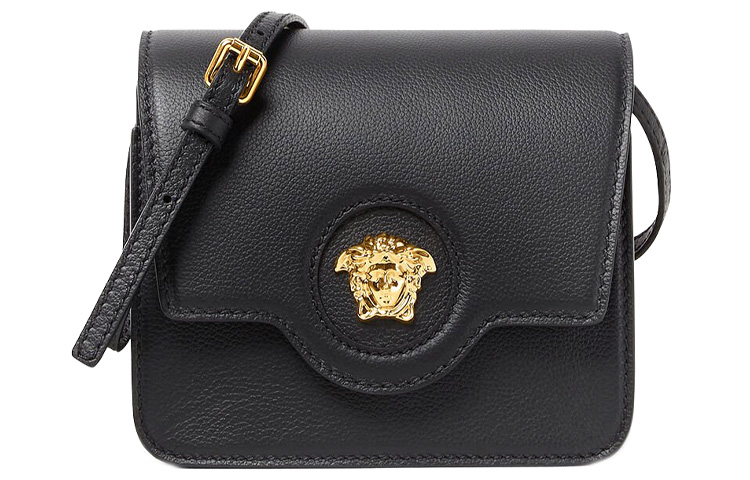 

VERSACE Сумка через плечо из коровьей кожи, женская, черная