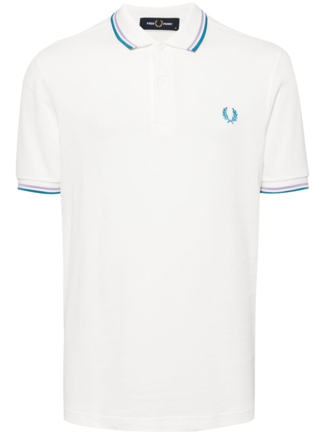 

Fred Perry рубашка поло с вышитым логотипом, белый