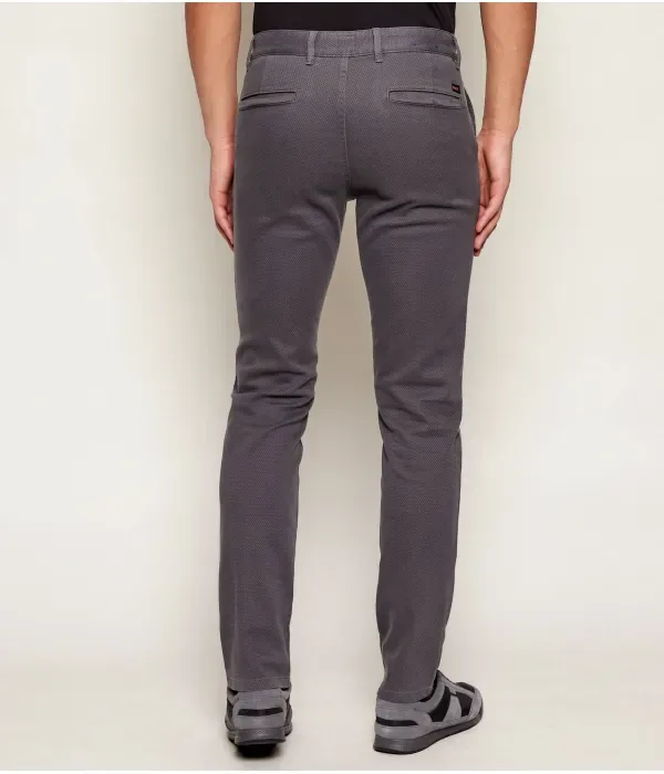 Брюки чинос slim fit Boss Orange, серый — фото 4