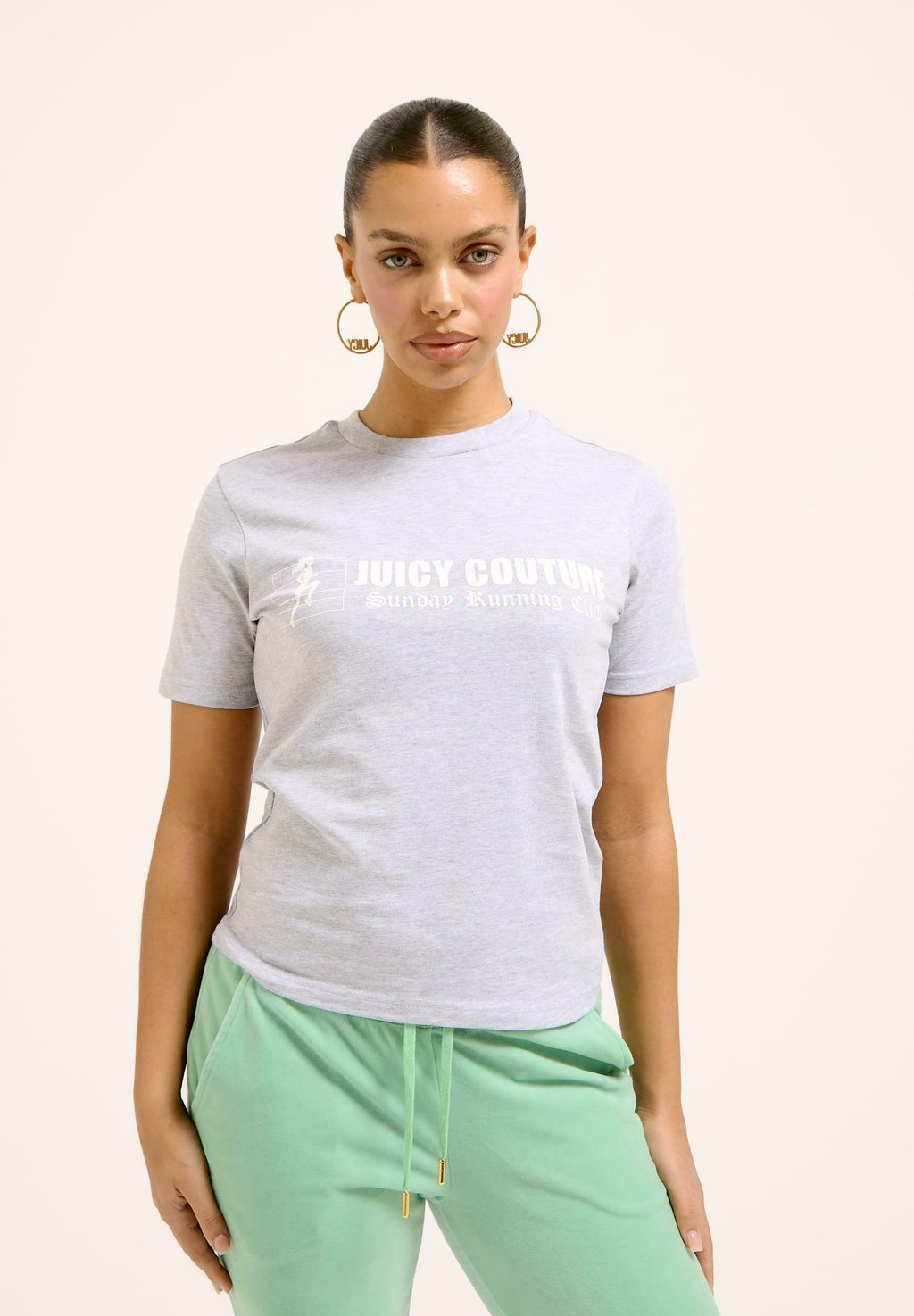 

Футболка с принтом THE RUNNER FRIEND Juicy Couture, серебряный