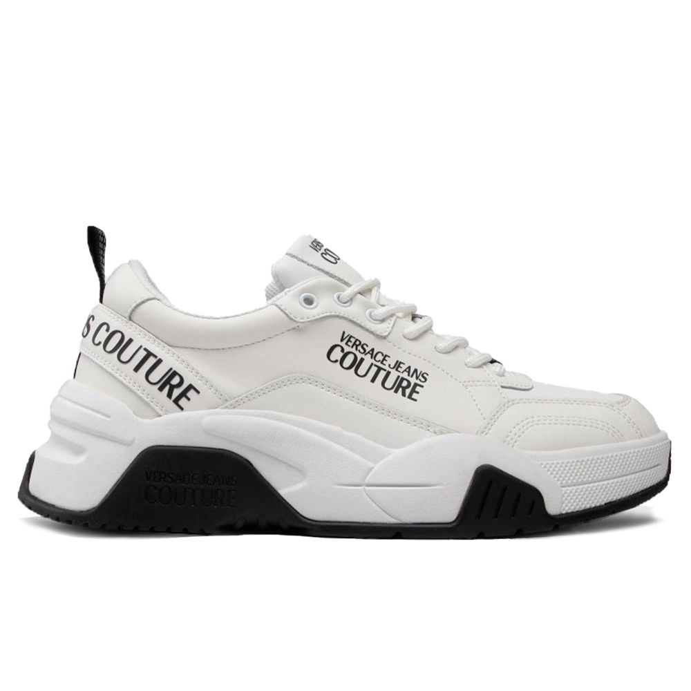 

Белые кожаные кроссовки Di Calfskin Versace Jeans