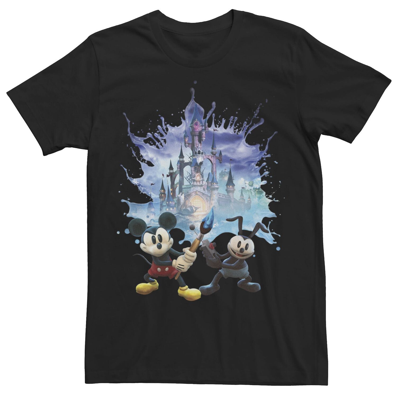 

Мужская футболка с портретом Disney Epic Mickey Portal Licensed Character