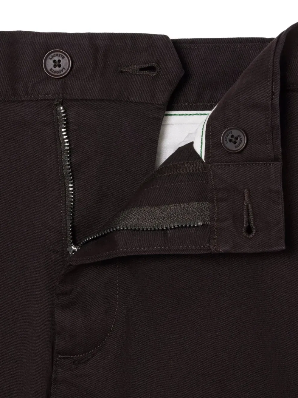 Брюки чинос на пуговицах Lacoste, коричневый — фото 3