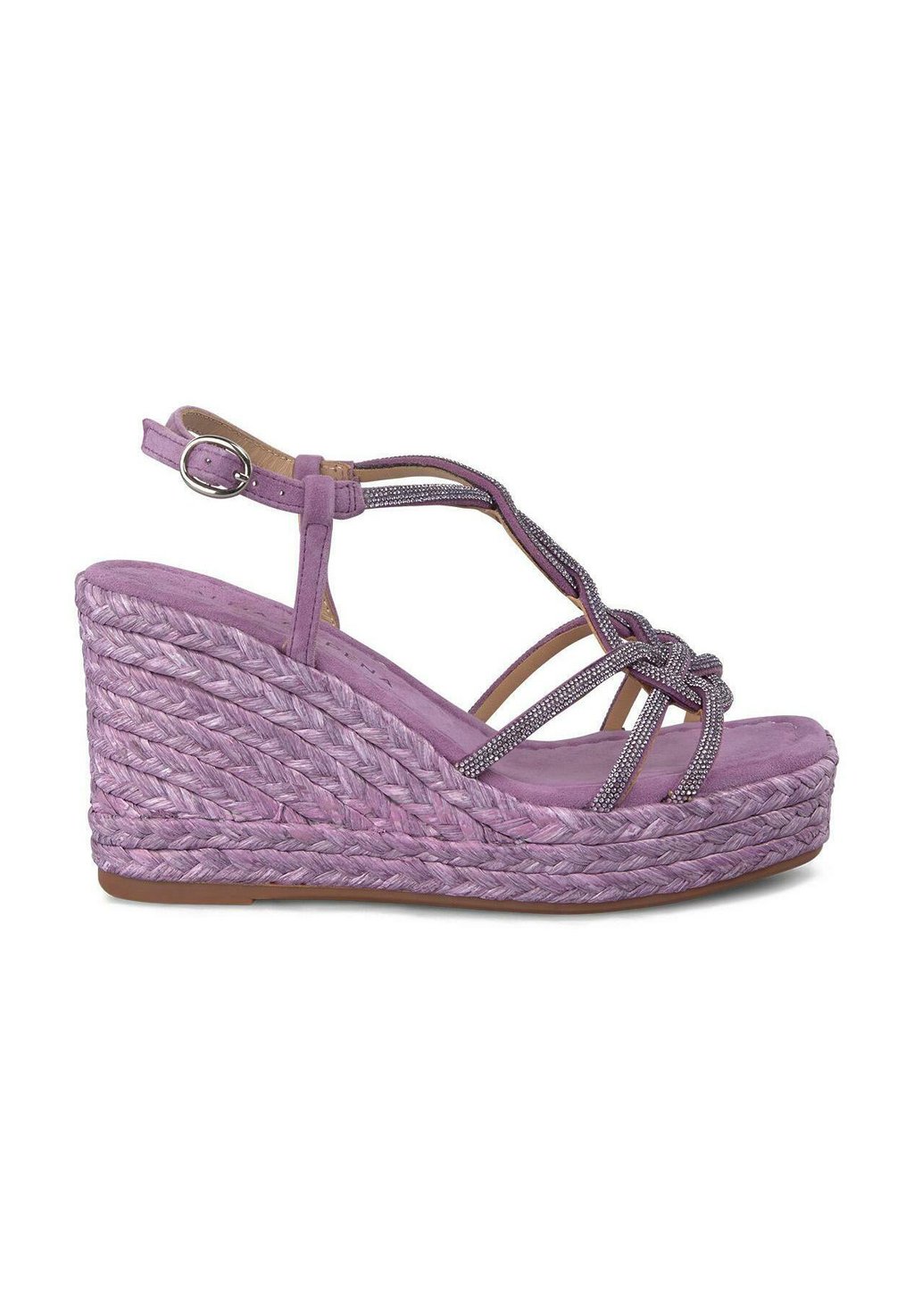 Босоножки на танкетке High heeled sandals Alma en Pena, фиолетовый — фото 2