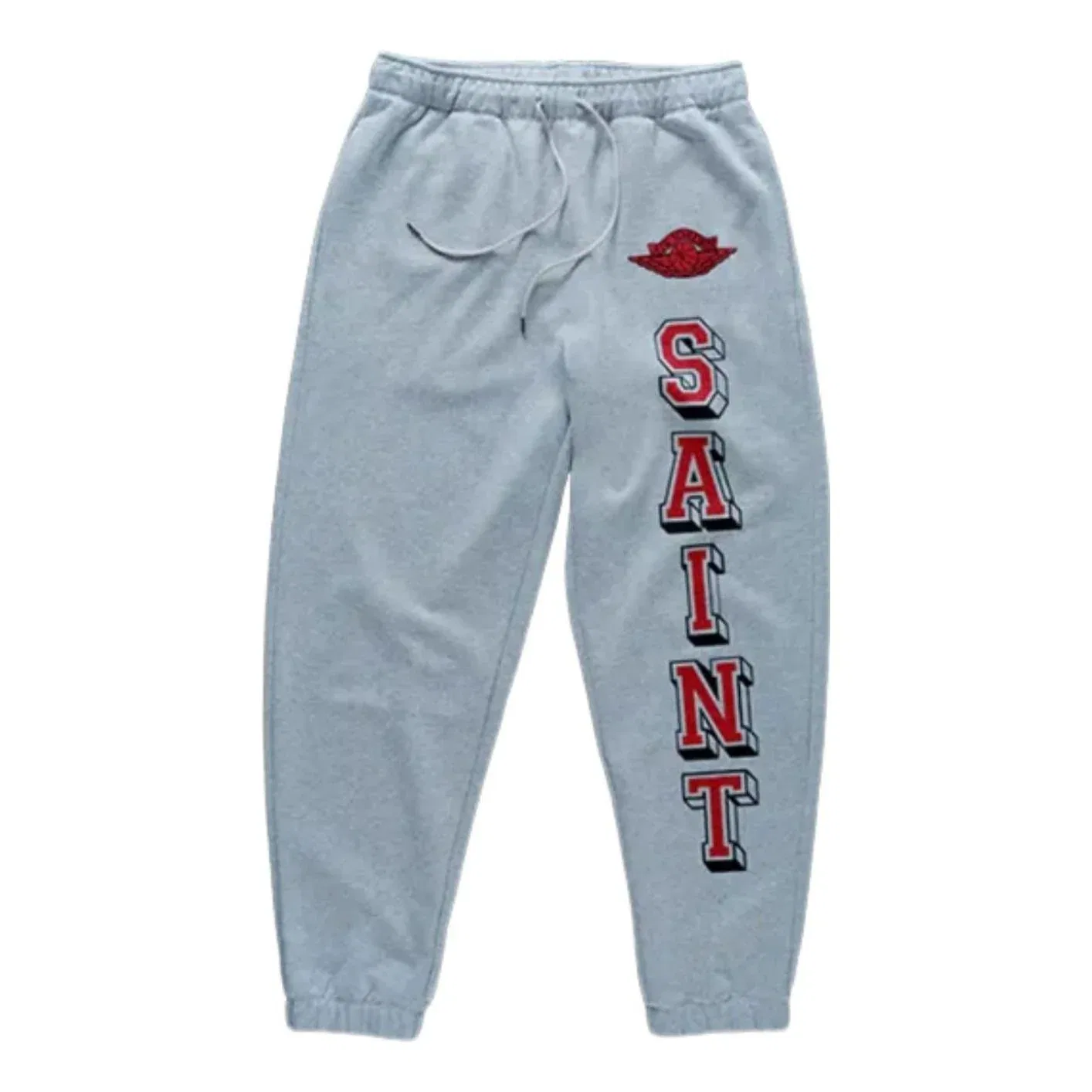 Флисовые брюки Jordan x Saint Mxxxxxx, цвет «серый меланж»