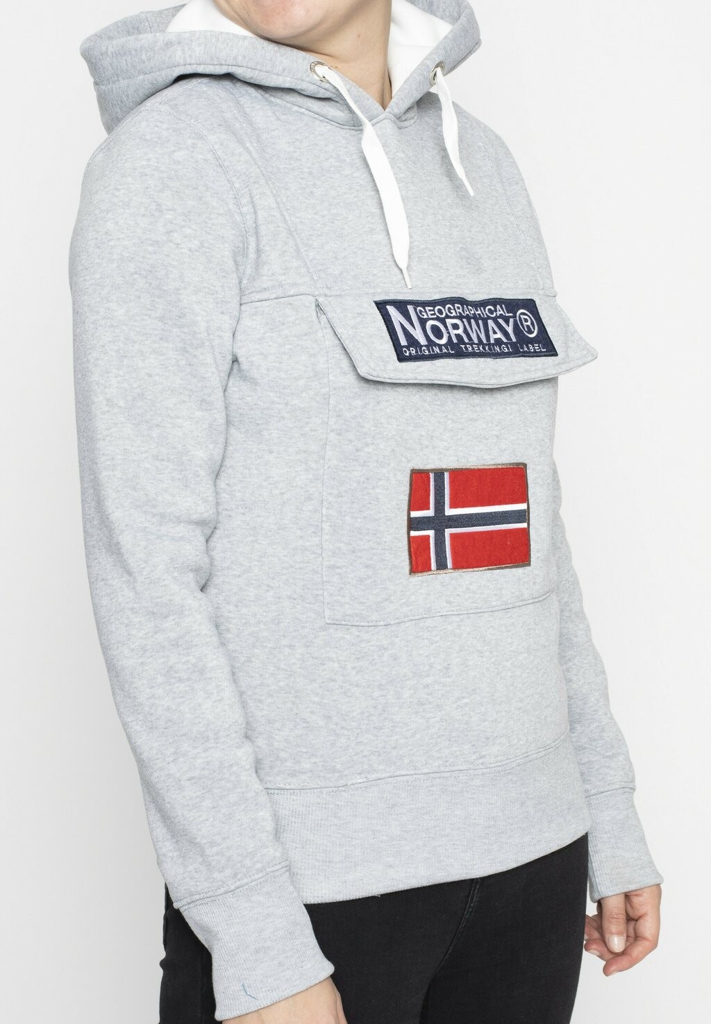 

Толстовка Gadrien Geo Norway, цвет light grey