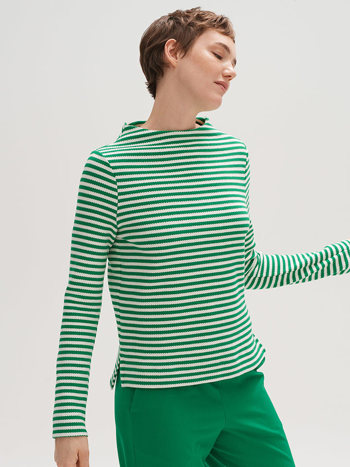 

Лонгслив OPUS Longsleeve Gemusa, цвет Grün/Weiß