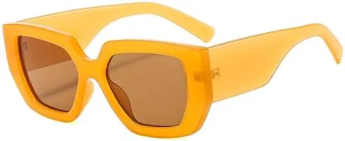 

Винтажные квадратные солнцезащитные очки для женщин и мужчин, с широкими дужками и крупной оправой, модные солнцезащитные очки, летние ретро-тренды MTZJH, C6