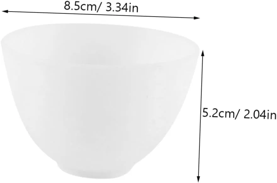 Набор мисок для смешивания масок Silicone 5 шт белый Soesfoufu — фото 2