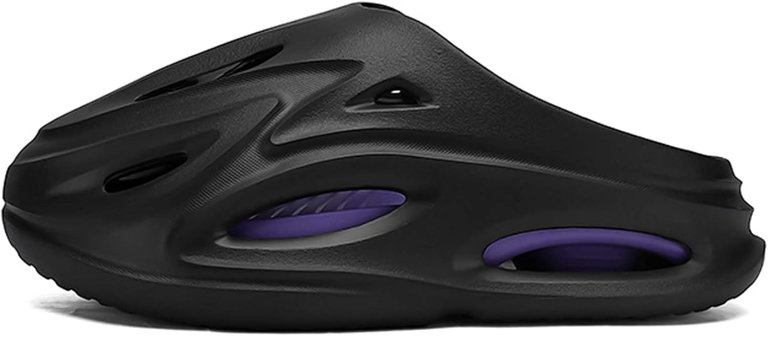 

Мужские тапочки с толстой подошвой и открытым носком легкие и дышащие, подходят для пляжа Generic, пурпурный