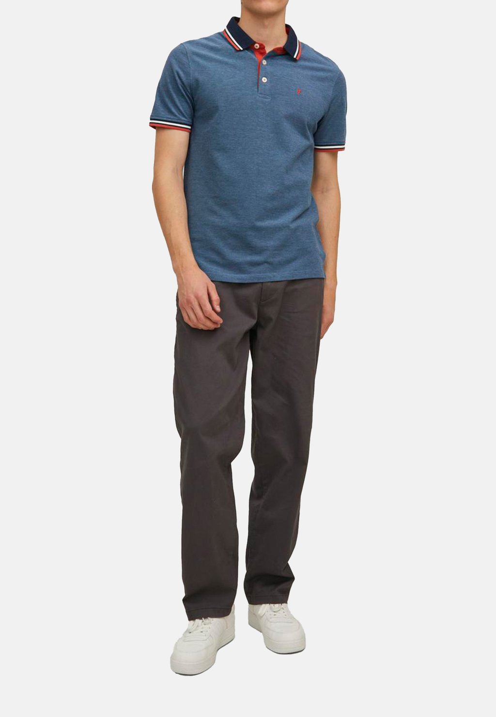 

Рубашка поло 3ER PACK Jack & Jones, цвет Denim Blue