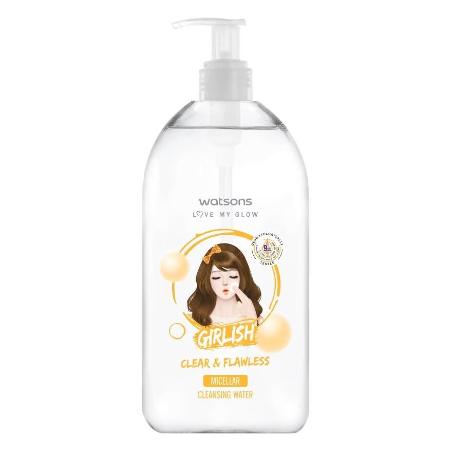 

Watsons Мицеллярная очищающая вода Girlish Clear Flawless 485 мл, White