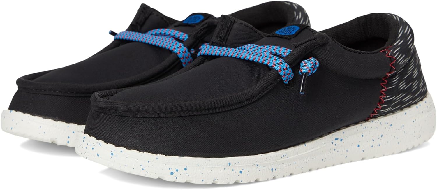 

Кроссовки HEYDUDE Mens Wally Funk Jersey Jacquard (Little Kid/Big Kid), черный