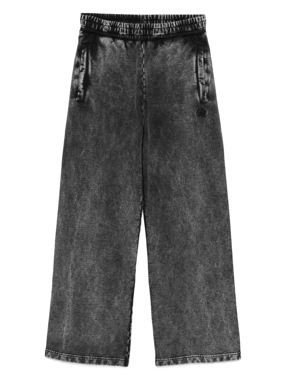 

Брюки с кислотной стиркой и кулиской DIESEL, серый