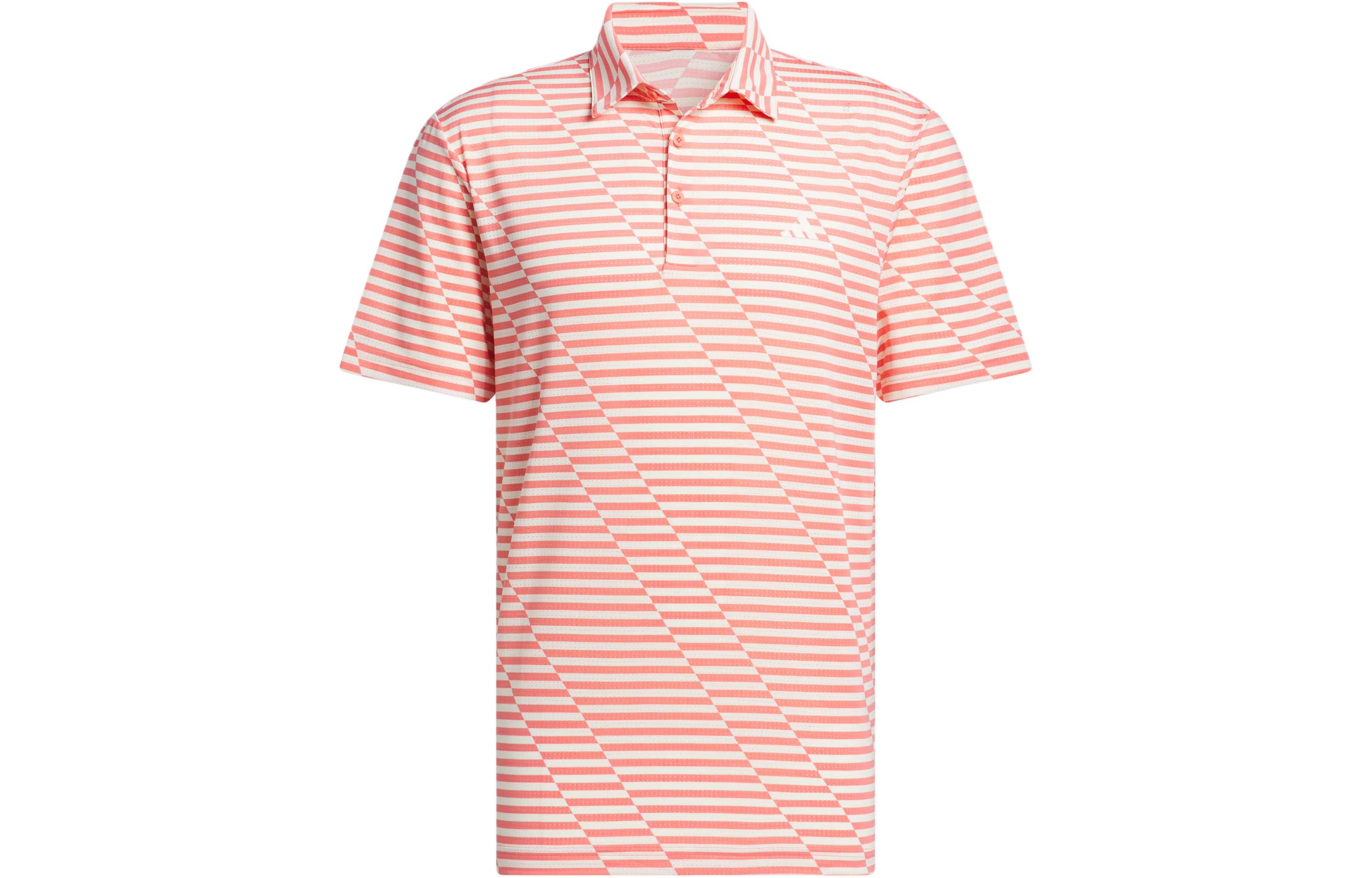 

Adidas Polo-футболка Ultimate365 Mesh Print мужская, цвет light scarlet