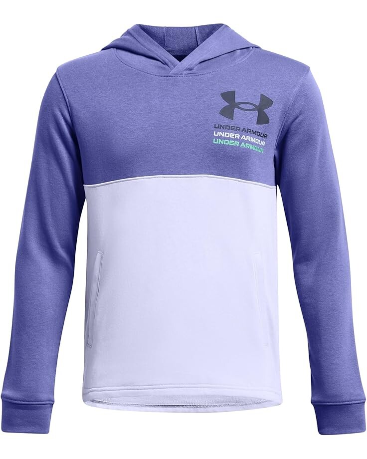 

Худи Under Armour Kids Rival Terry Hoodie, цвет Starlight/Celeste/Downpour Gray