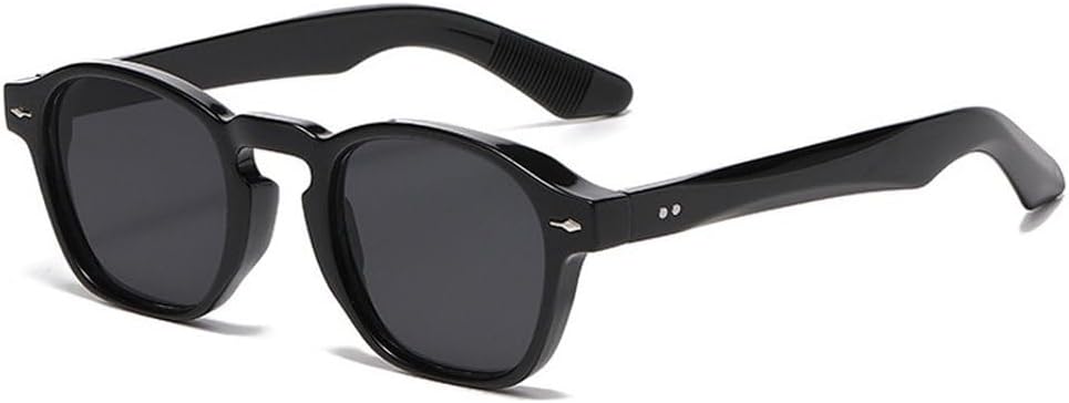 

Мужские квадратные солнцезащитные очки в стиле ретро с заклепками, модные сине-зеленые, трендовые оттенки, защита от ультрафиолета UV400, женские очки в прозрачной оправе SKFGNX, Black Grey