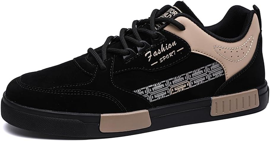 

Мужские замшевые кеды низкие повседневные для ходьбы и скейтборда Welrung, черный