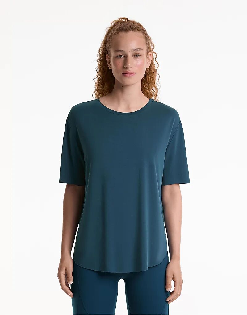 

Футболка с короткими рукавами Oysho Modal Blend в цвете Orion Blue
