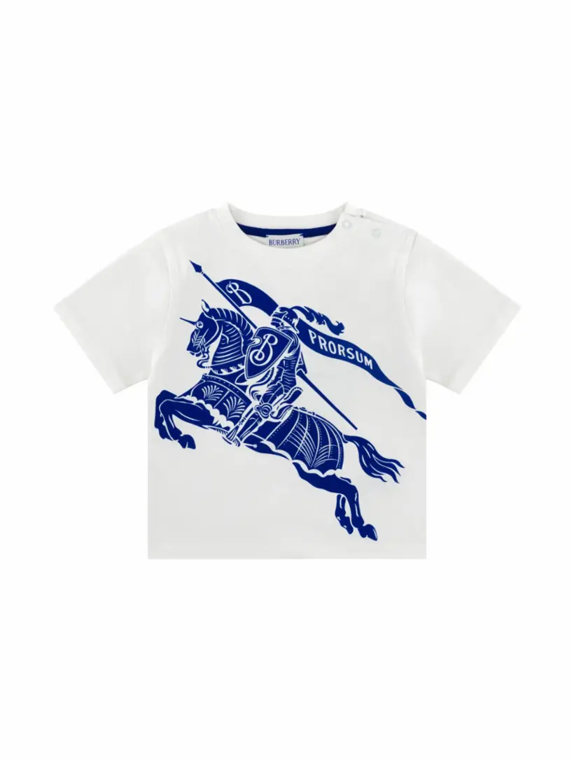 

Хлопковая футболка EKD Burberry, белый