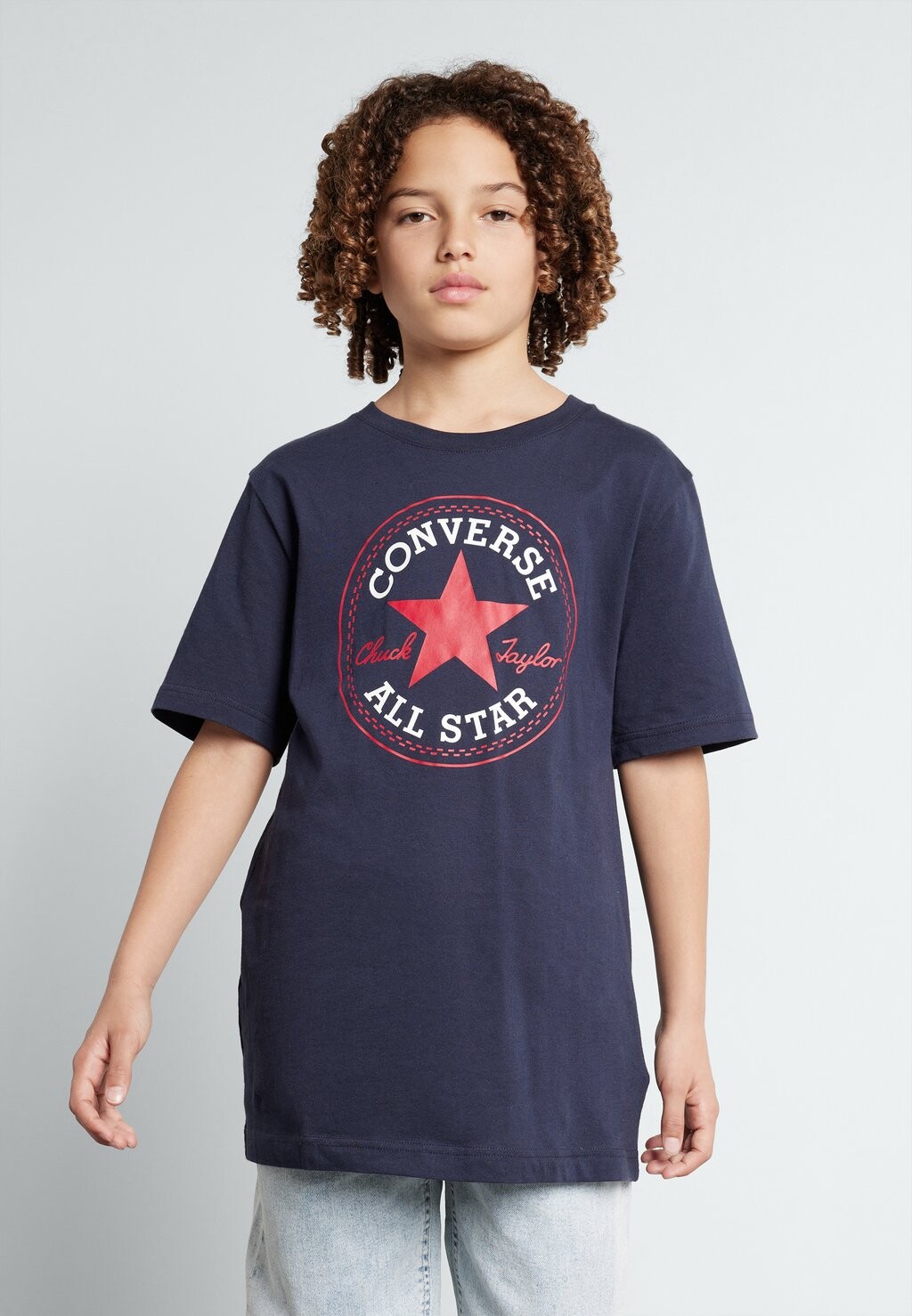 

Футболка с принтом CORE CHUCK PATCH TEE Converse, цвет obsidian/red