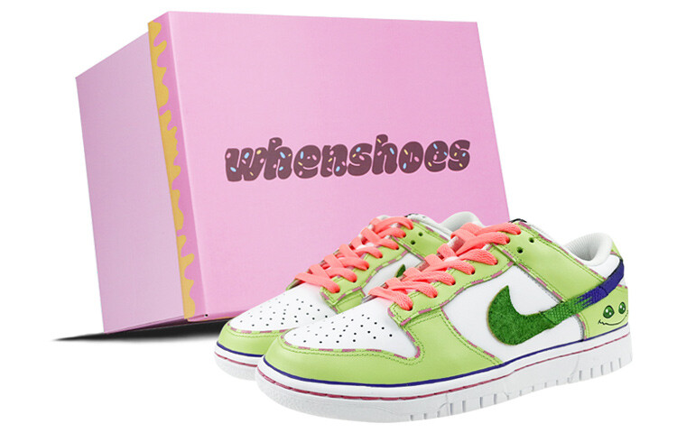 

Кроссовки Nike Dunk Skateboard Shoes Women's Low-Top White/Green, Зеленый, Кроссовки Nike Dunk Skateboard Shoes Women's Low-Top White/Green