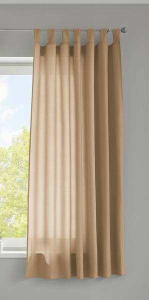 

Штора Gardinenbox Blickdicht Microsatin Schlaufen, 140x175x1 см, песочный
