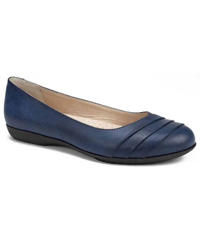 Женские балетки Clara Cliffs by White Mountain, цвет Navy Burnished Smooth - Polyurethane