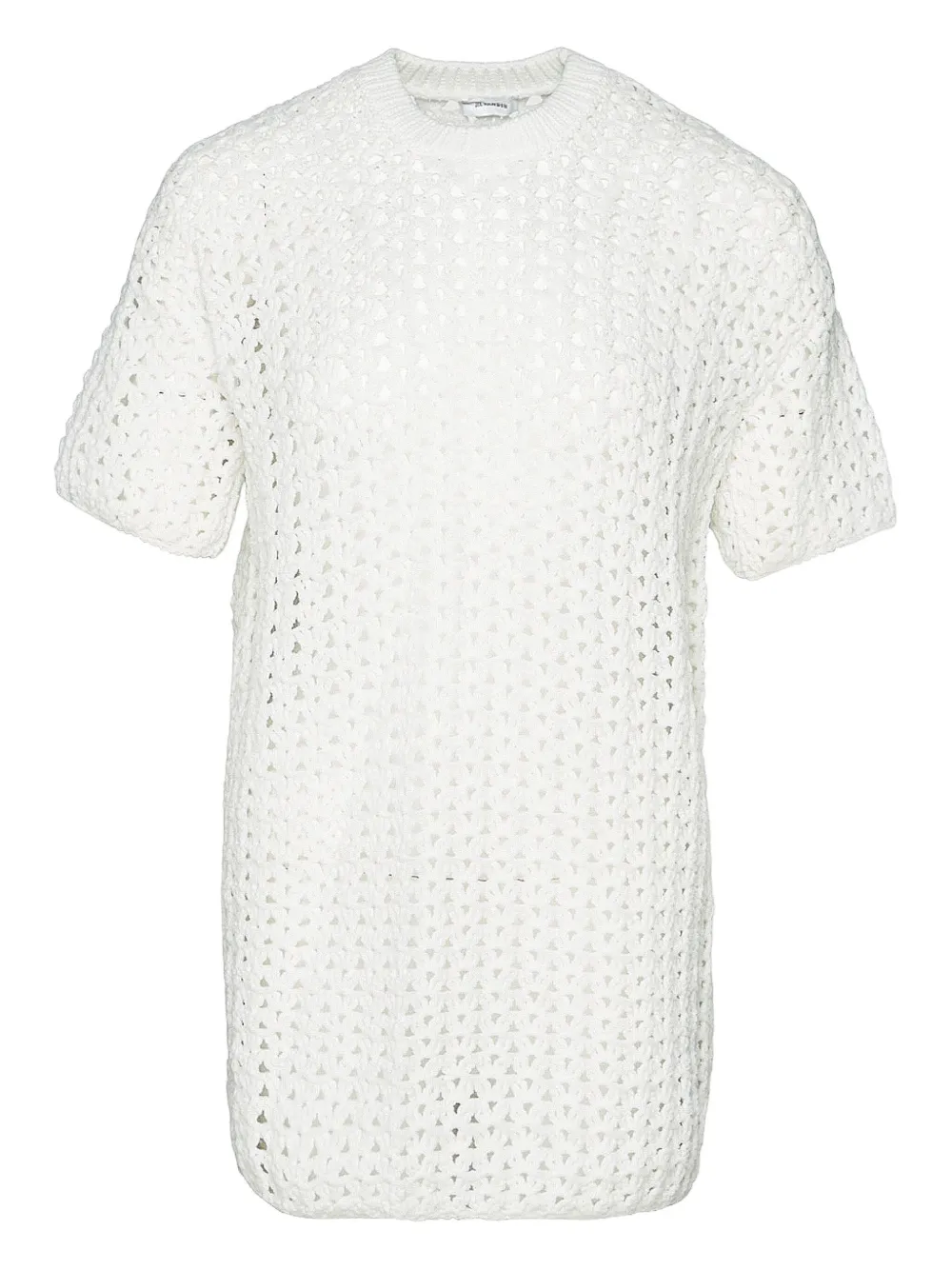

Футболка, связанная крючком JIL SANDER, белый