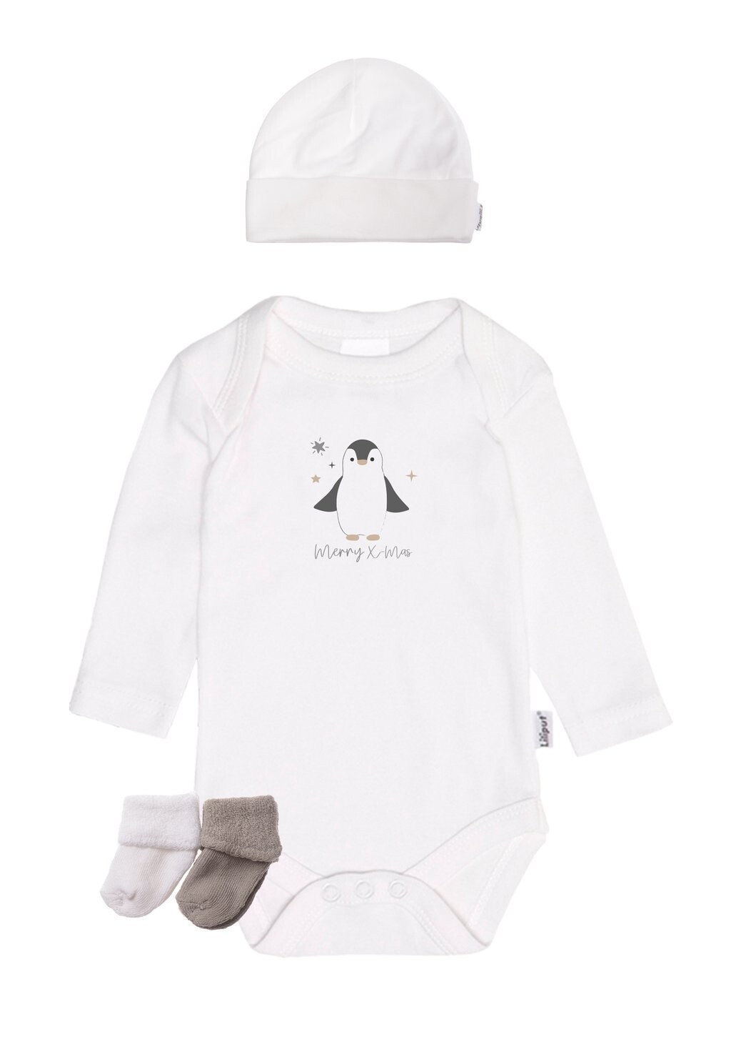 

Шапка 4 TEILIGES SET PINGUIN Liliput, цвет weiss grau