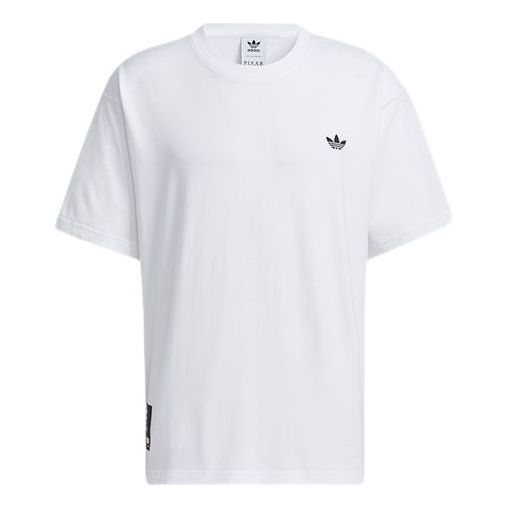 

Футболка originals athleisure casual sports back printing round neck short sleeve white Adidas, белый
